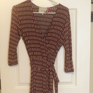 Leota faux wrap dress